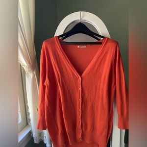 Mak Cardigan organge Size 2xl VGUC